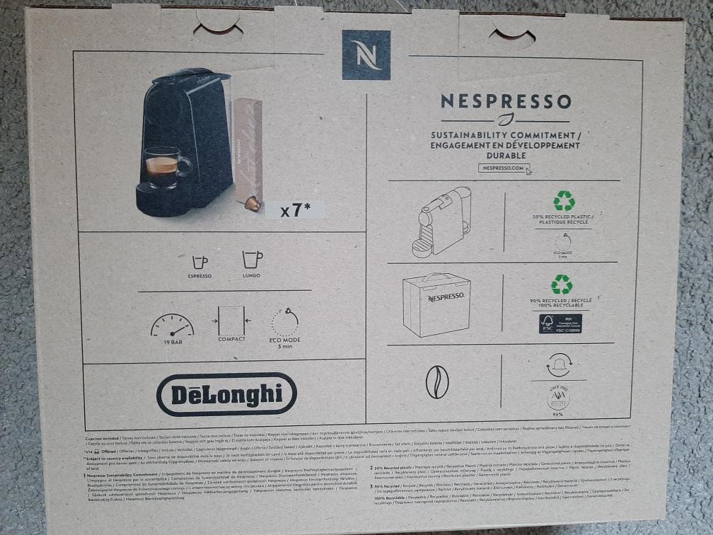 Kávovar Nespresso Essence mini, černý, nový +7 kapslí zdarma - 10