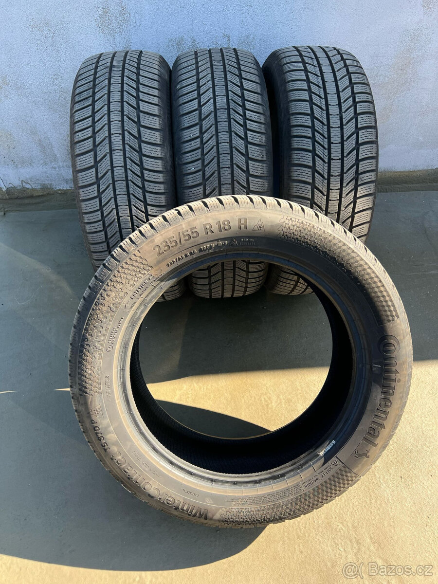 235/55R18 100H CONTINENTAL zimní pneumatiky 7,4mm - 10