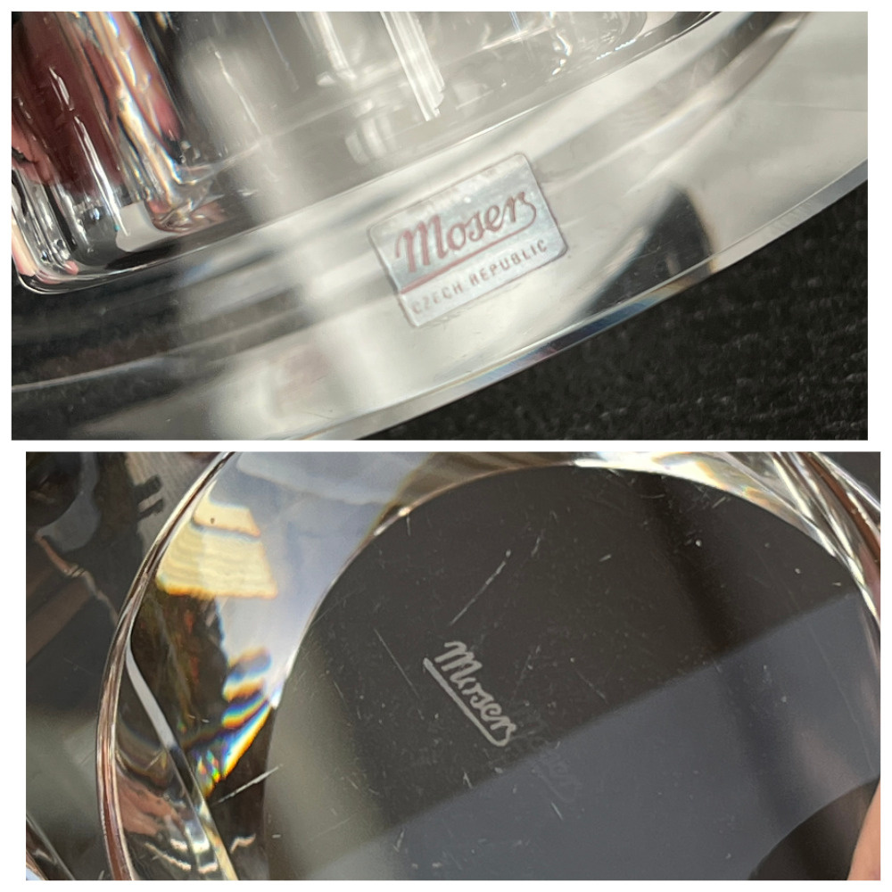 Moser Křišťálový svícen, těžítko, D 12 cm - 10