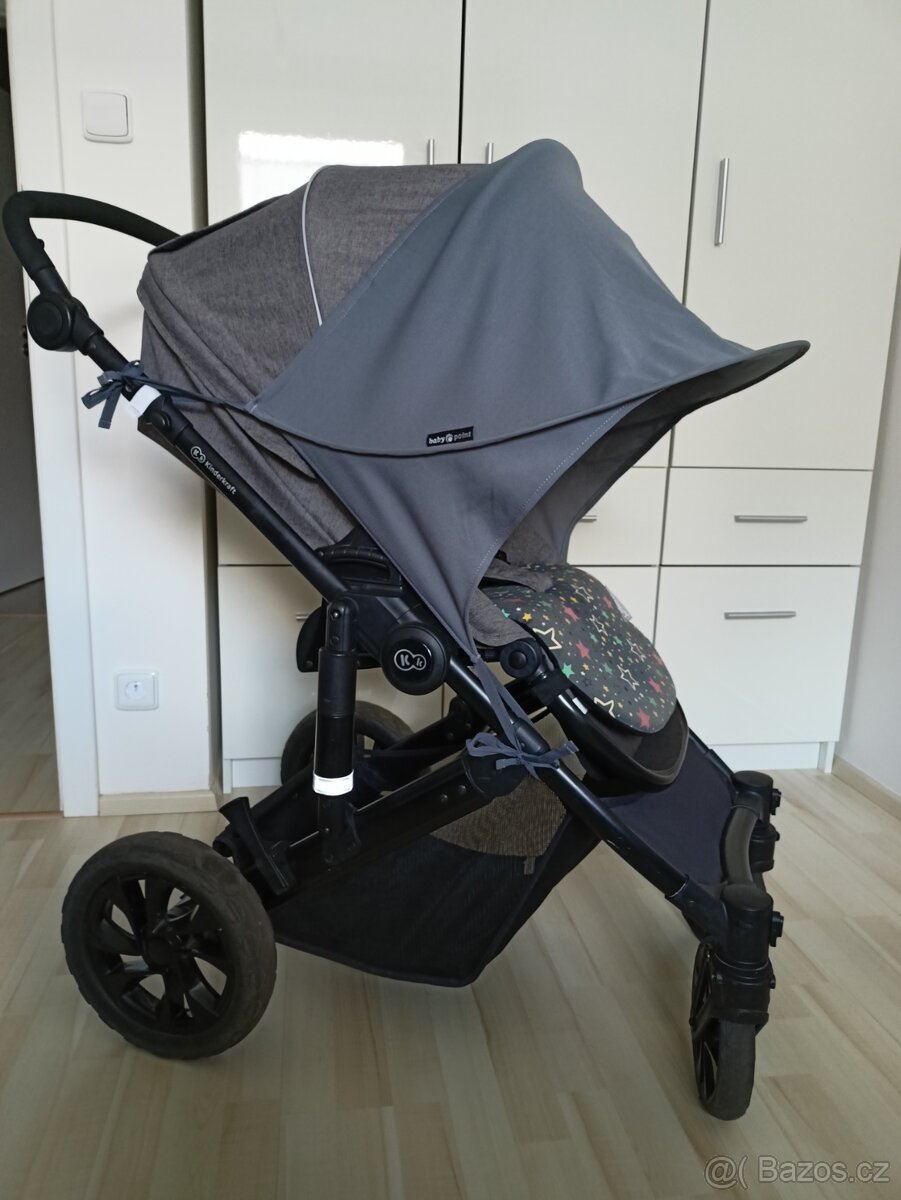 Kinderkraft Prime Lite šedý 2v1 2020 + příslušenství - 10