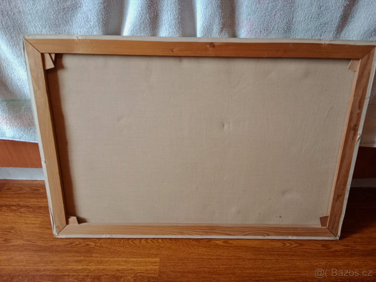 Krásný starý romantický obraz Holandský malíř W. Po d. - 10