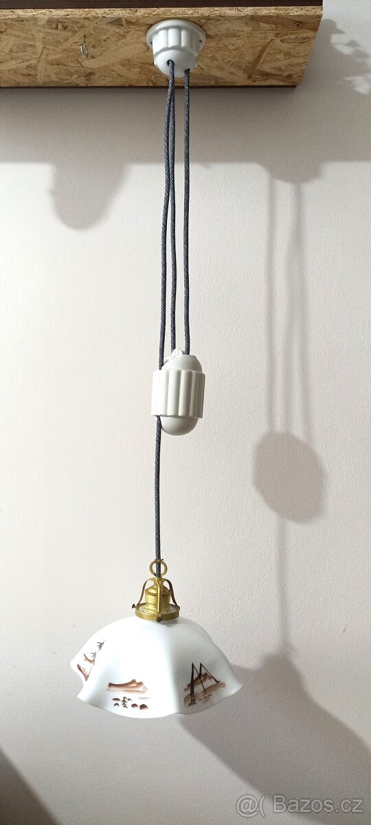 Stahovací lustr dle vlastního výběru stínítka i keramiky - 10