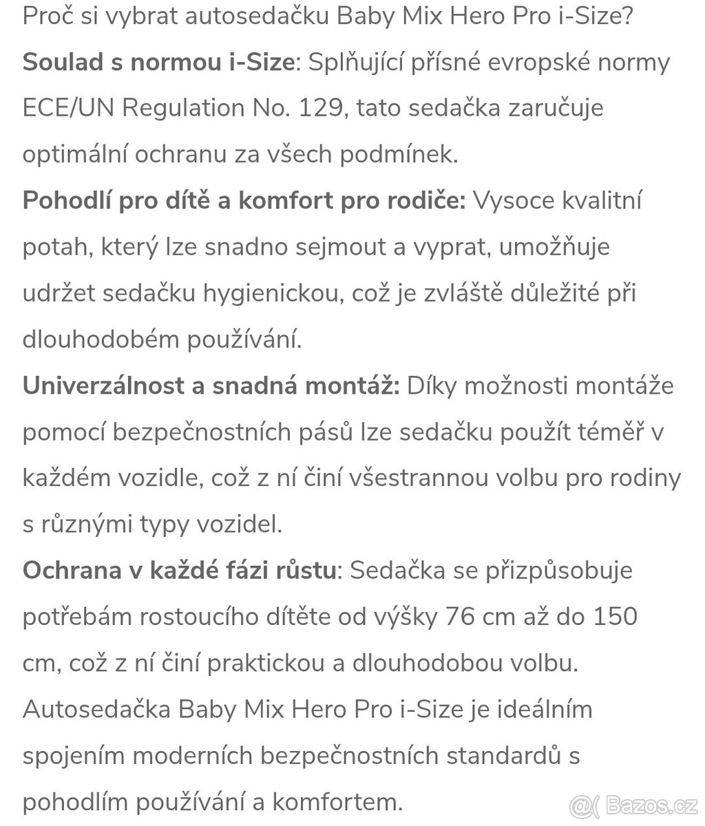 Dětská autosedačka - nová, nepoužitá - 10