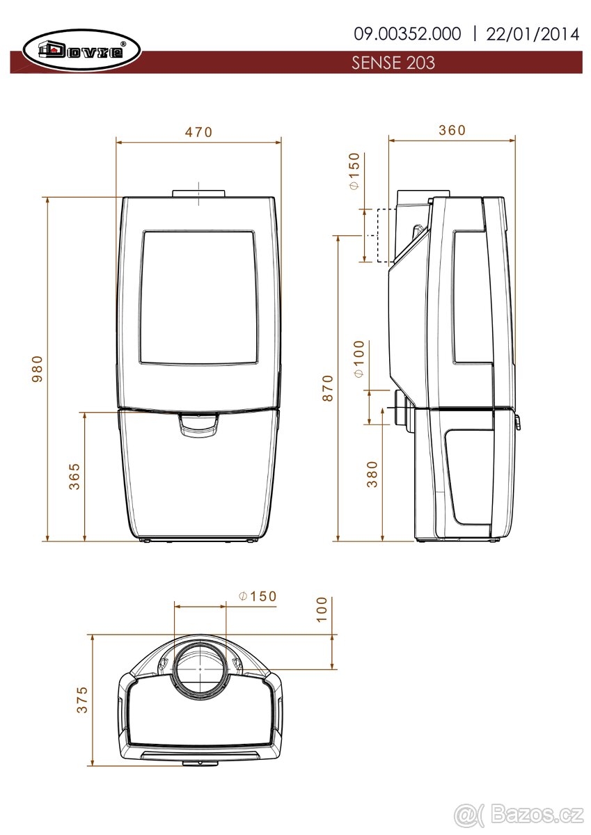 DOVRE SENSE 203 černý lak NOVÉ - SUPER CENA - 10