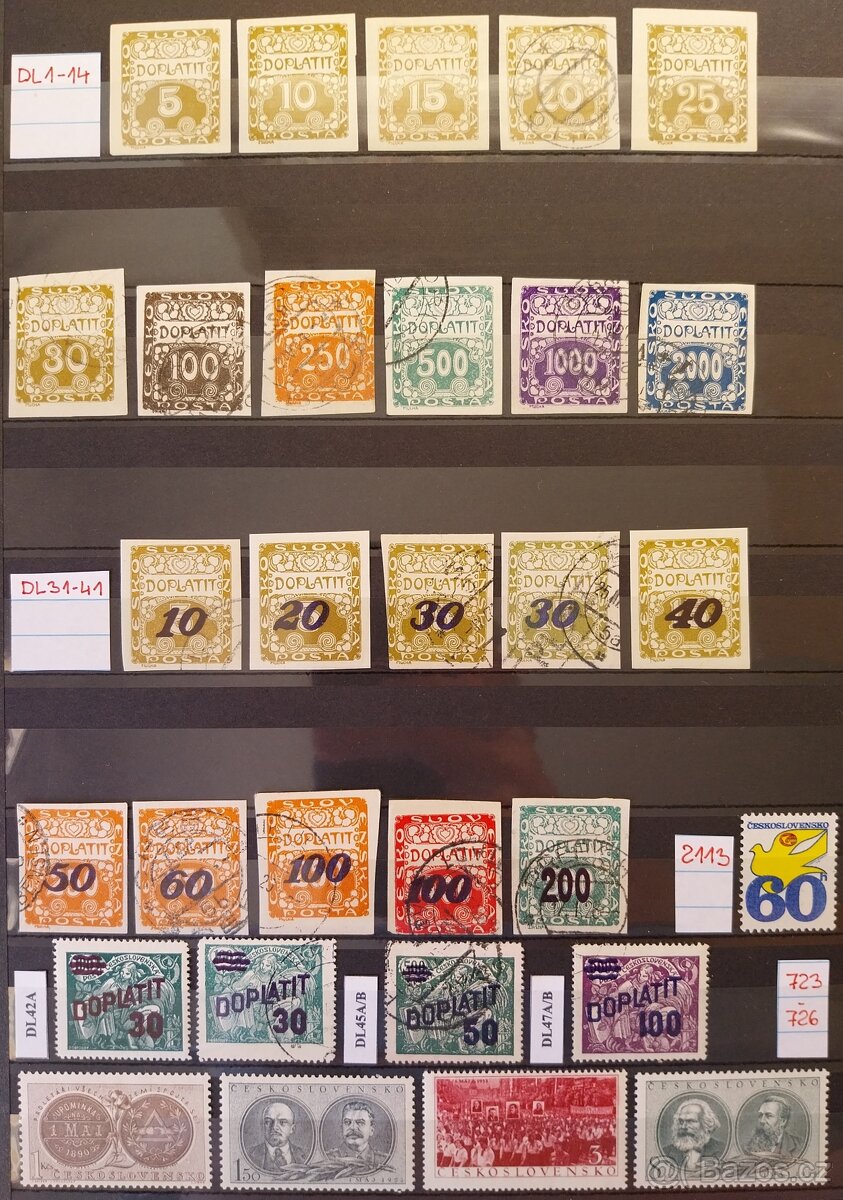 Známky ČSR – 1 - 10