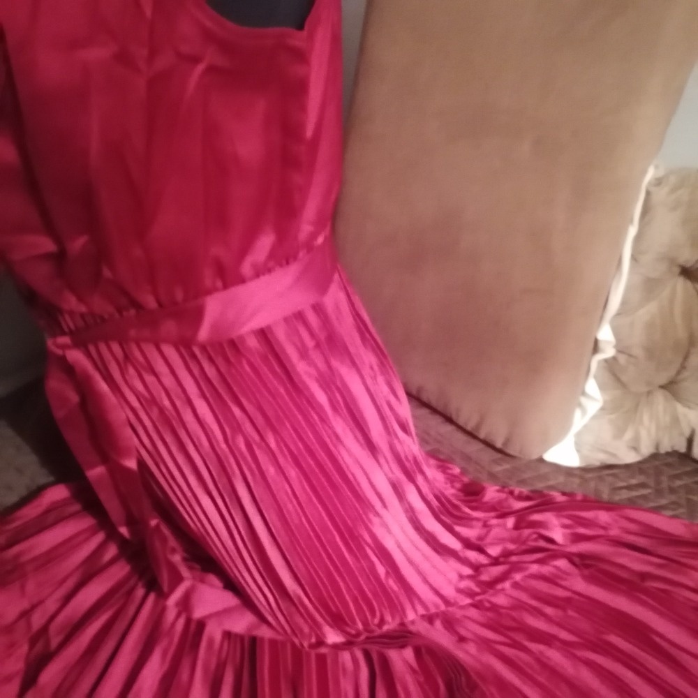 Večerní vínové šaty vel.42-46 - 10