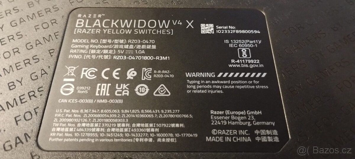 Nová herní mechanická klávesnice Razer BlackWidow V4 X - 10