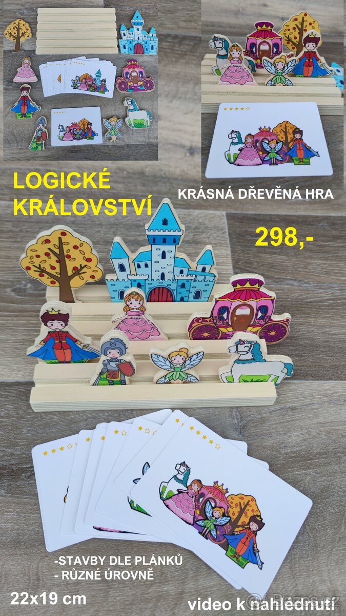 Nové dřevěné montessori hry a hračky - 10