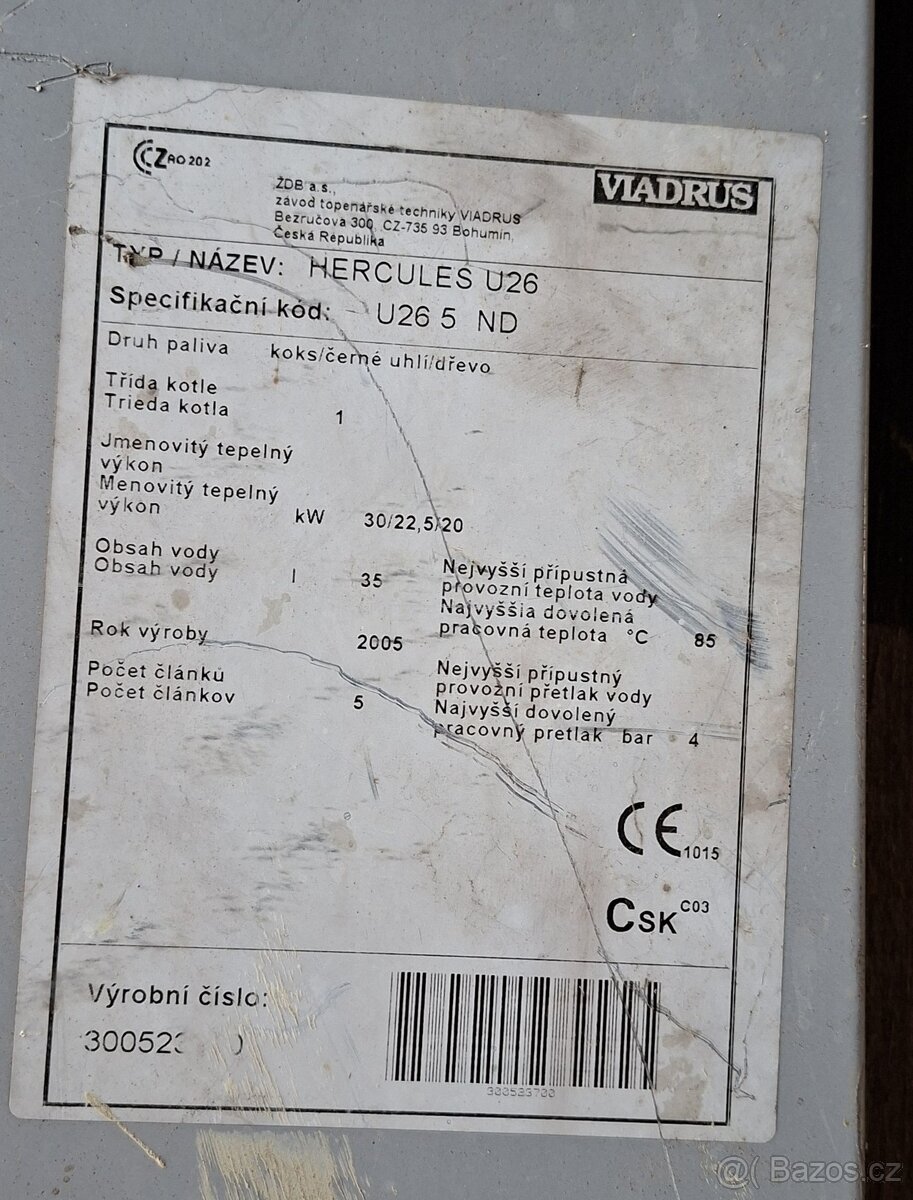 VIADRUS HERCULES U26 (U26 5 ND) - díly - 10