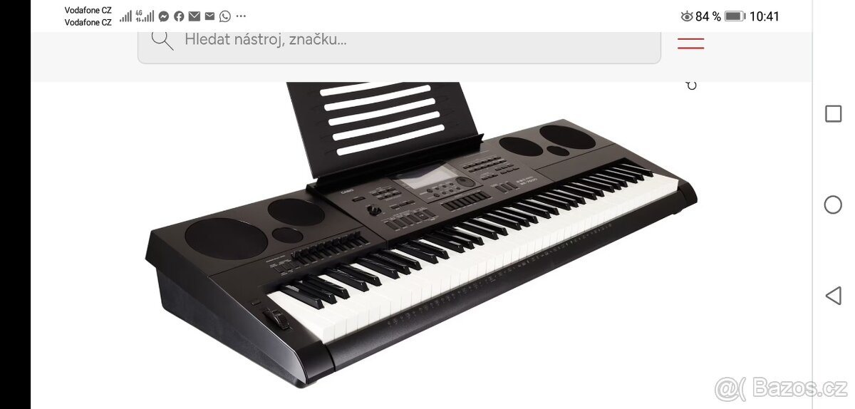 CASIO WK 7600 -6,5 oktáv, 76 klapek, SET - 10