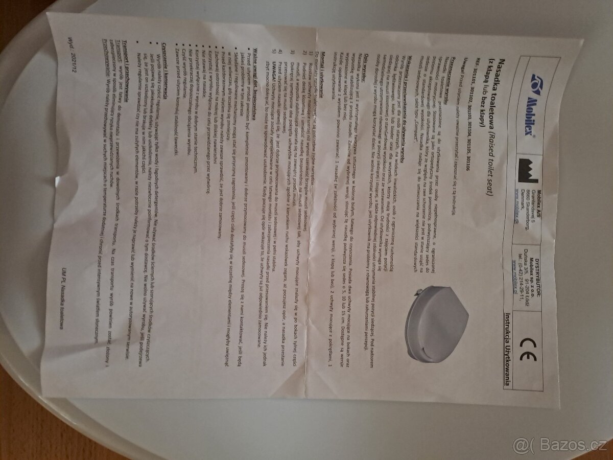 Nádstavec na WC Mobilex - 10