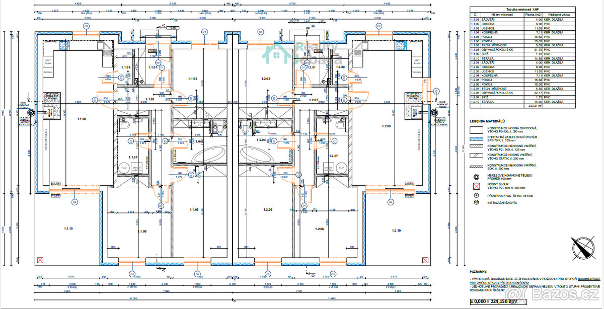 Prodej hrubé stavby RD 4+kk 143 m2, pozemek 520 m2, Klenovk - 10