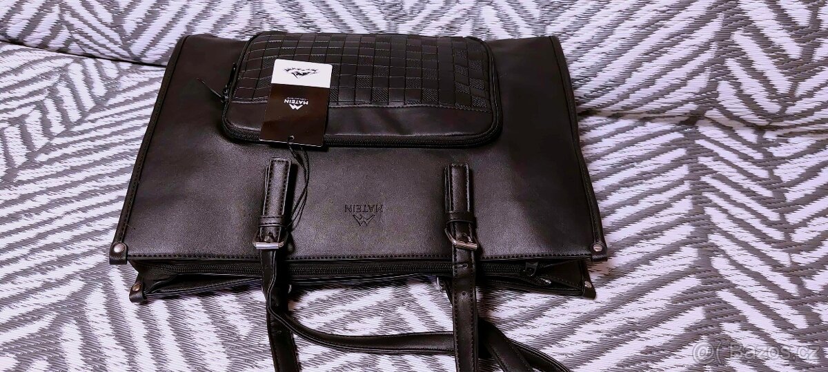 NOVÁ VĚTŠÍ ČERNÁ KABELKA DO RUKY I PŘES RAMENO - 10