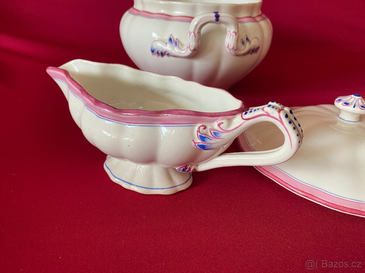 mísa stará porcelánová mísa omáčník staré nádobí porcelán - 10