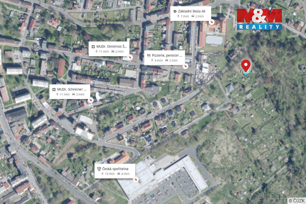 Prodej zahrady, 296 m², Aš - 10