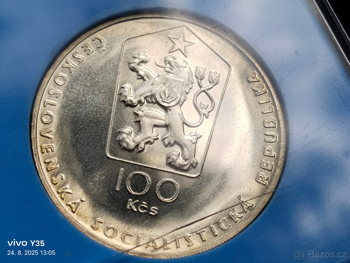 7x PROOF stříbrná pamětní mince Československo - 10