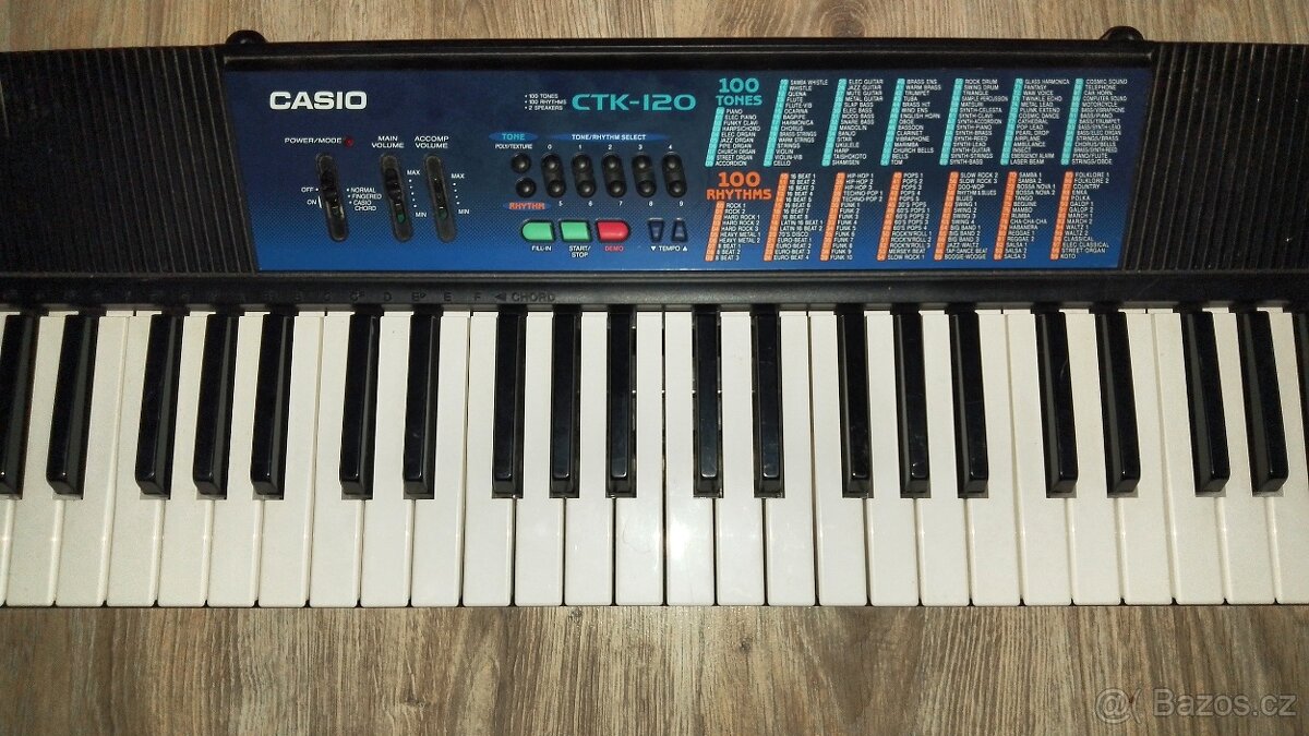 Prodám přenosné hrající klávesy Casio CTK-120 i na baterie . - 10