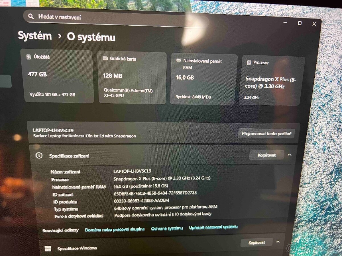 Surface Laptop Copilot+ PC 13″ – Snapdragon - 10