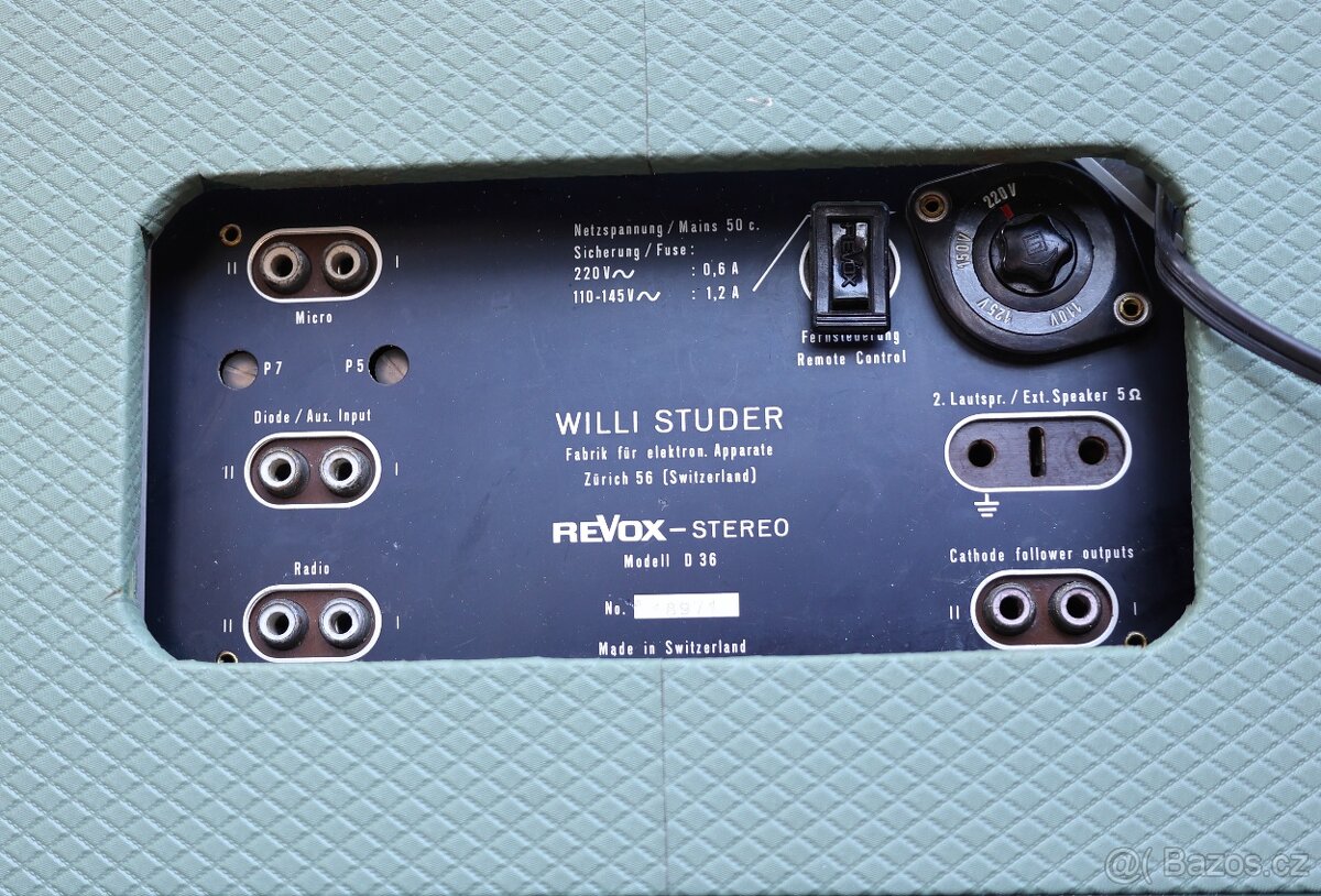 Revox - D36 - 2Track kotoučový magnetofon - 10
