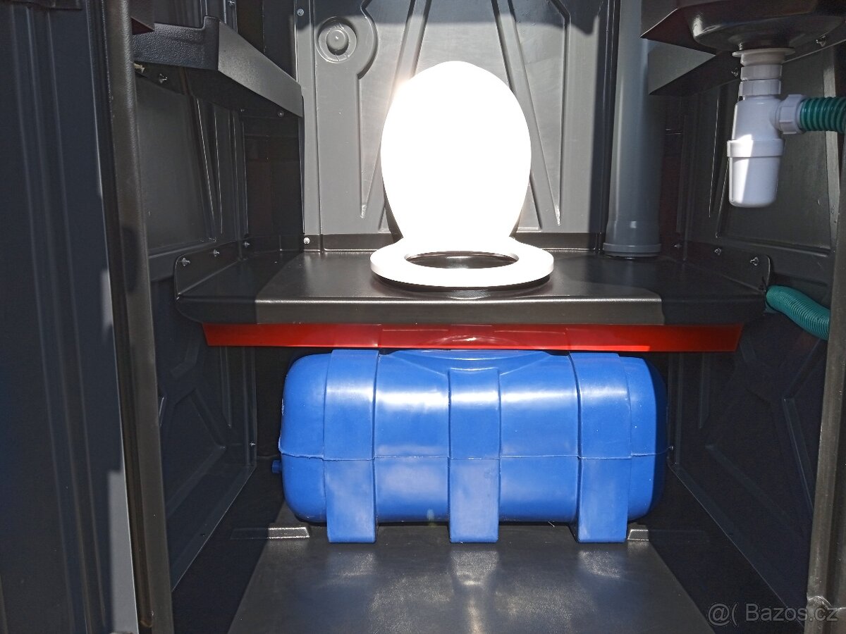 Nová mobilní toaleta přenosné WC s umyvadlem - 10