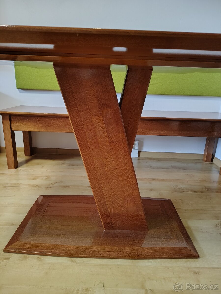 Stůl a lavice - Jídelní kout z masivu. - 10