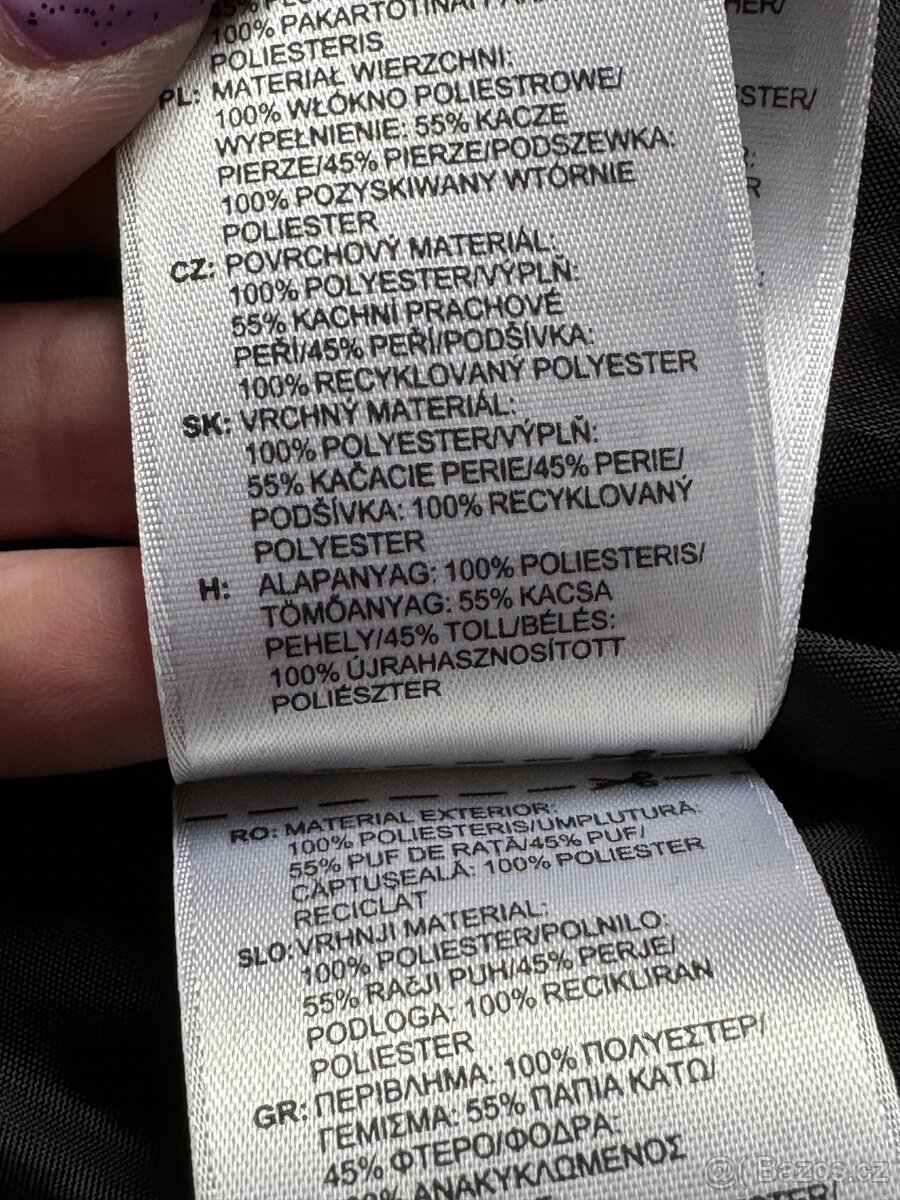 Černý péřový kabát Adidas vel. 34 - 10