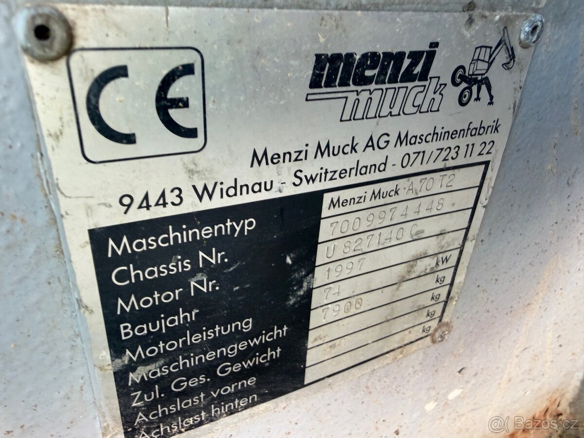 MENZI MUCK A70 T2 1997 VIN 448 - 10