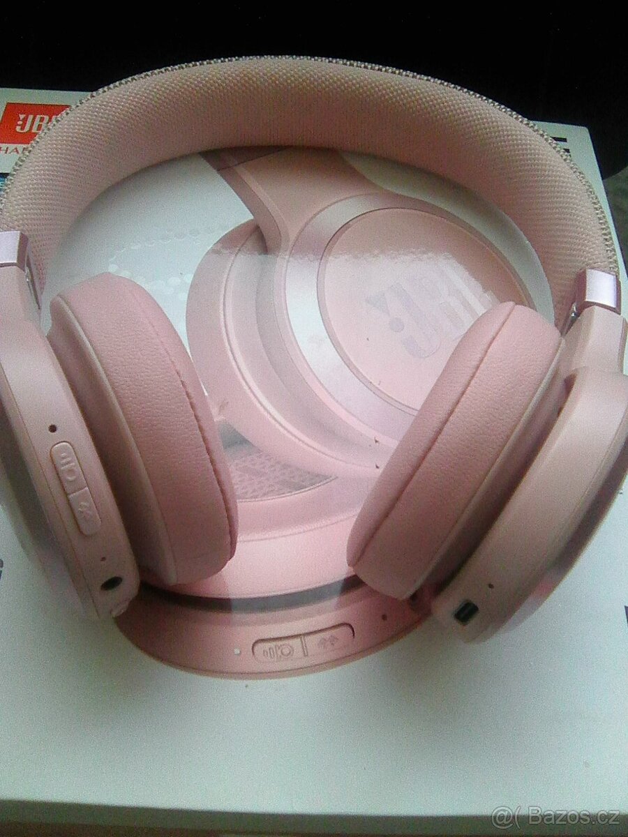 Bezdrátová Bluetooth růžová nová sluchátka Live 460 JBL - 10