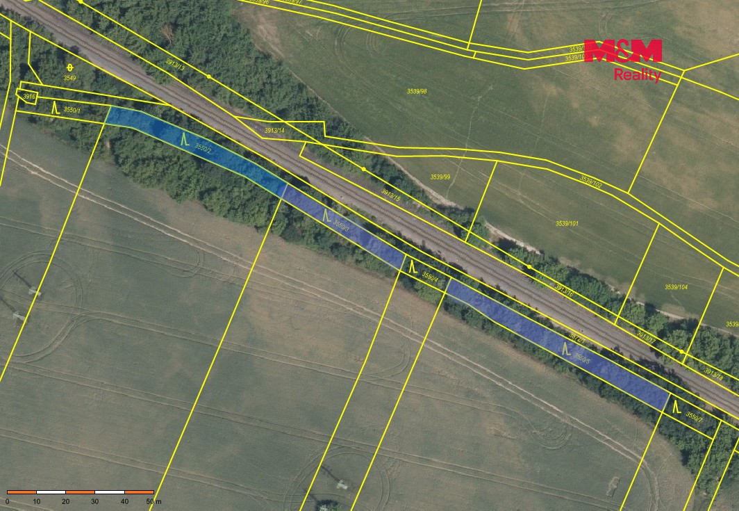 Prodej lesa, 4629 m², Mochov - 10