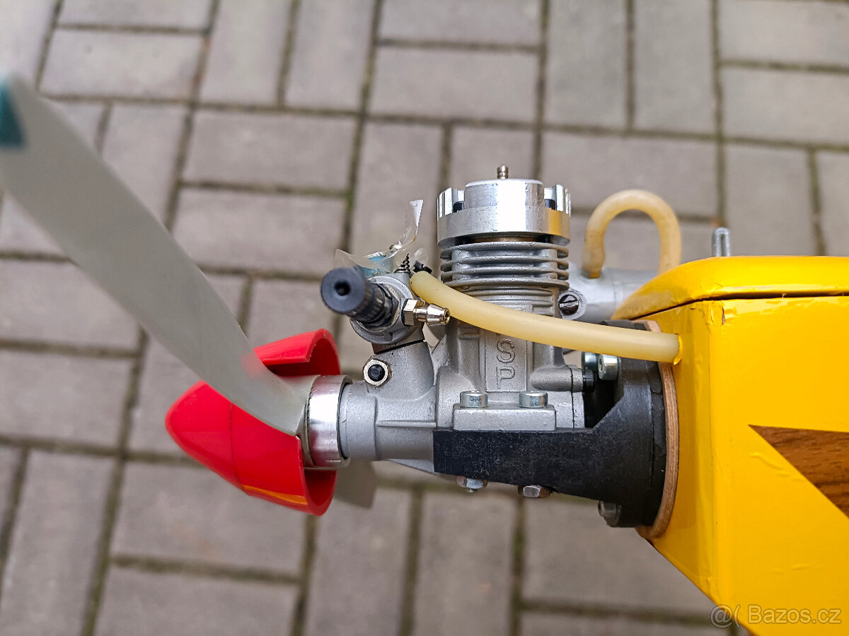 Starší ale nové nelétané rc letadlo nový motor ASP 15 Ultra - 10
