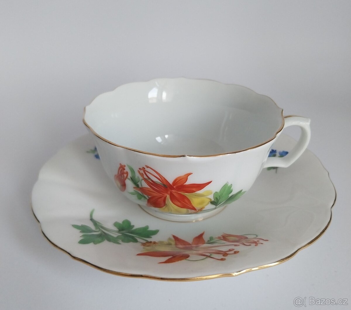 Starožitný porcelánový šálek Míšeň - Meissen - 10