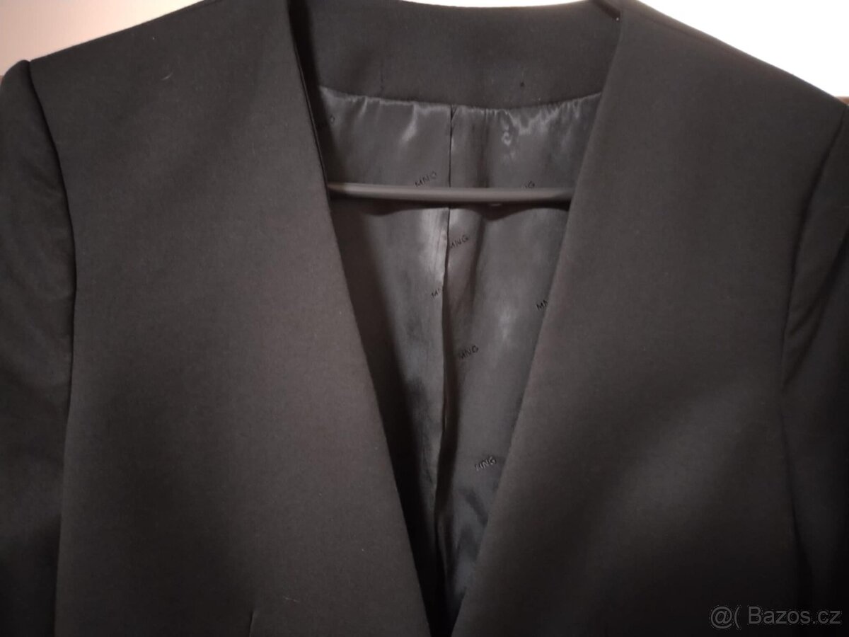 Dámské černé sako Mango bez límce vel. S - 10