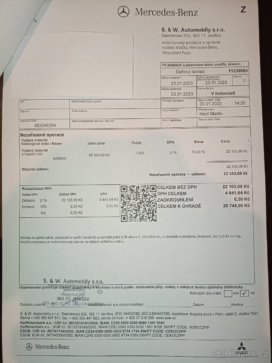 Prodej Mercedes W168 model 2004 - 10