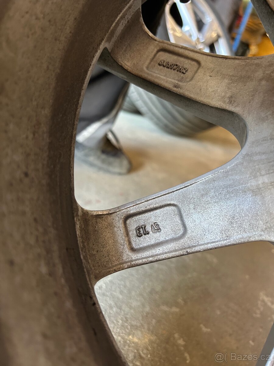 Alu kola 5x112 8J x 17” ET 45 + pneu - 10