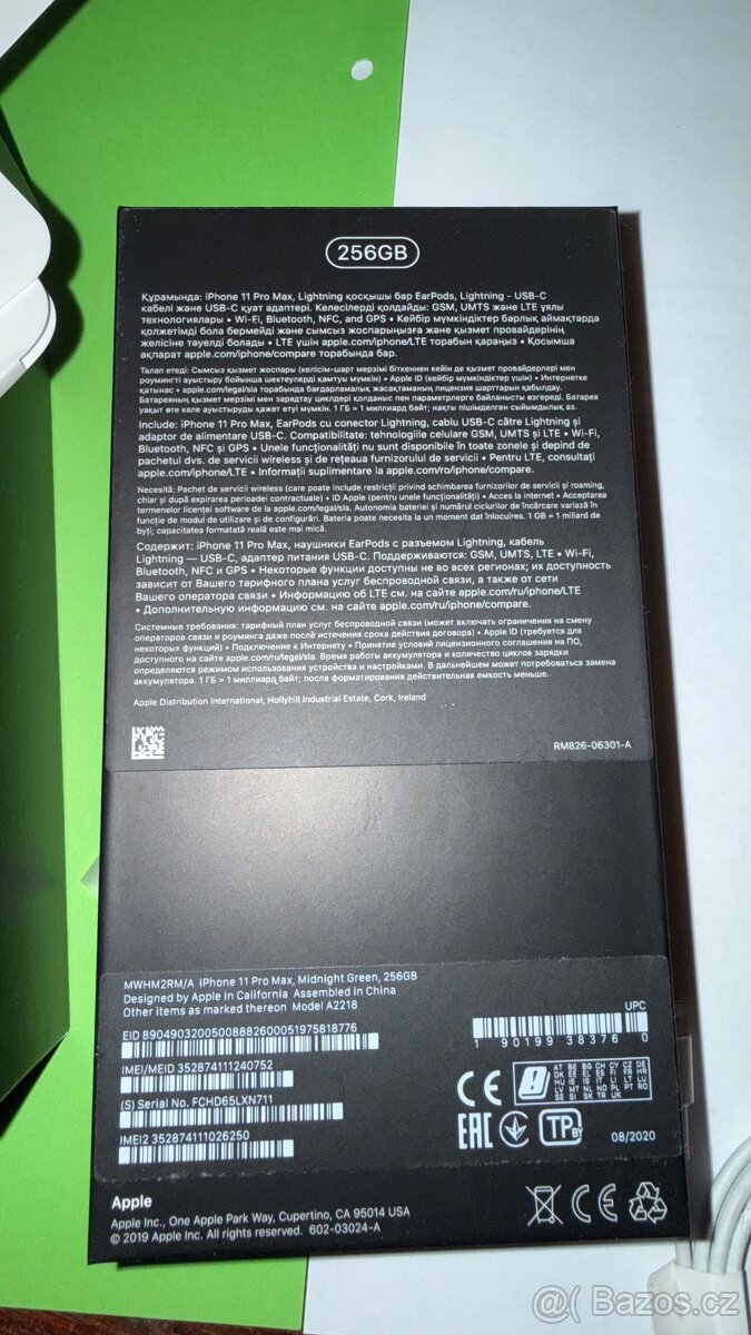 PRODÁM IPhone 11 Pro Max 256 GB Midnight Green - 10