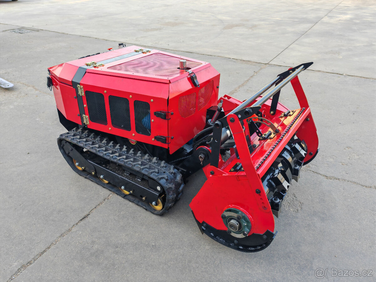RC lesni fréza zaběr 80cm ,pásový podvozek diesel - 10
