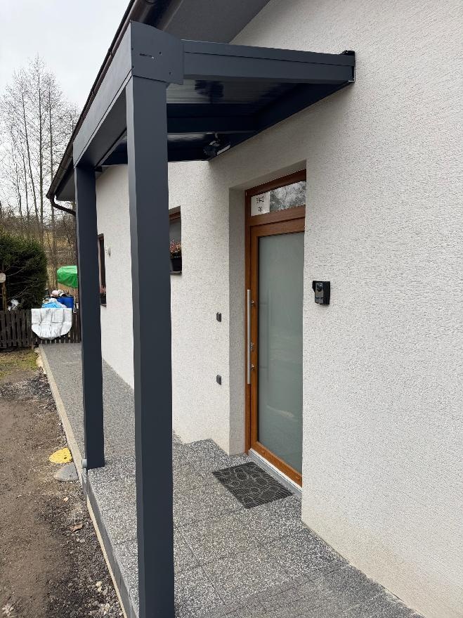Hliníkový přístřešek nad vchodové dveře 150 x 110 - 10