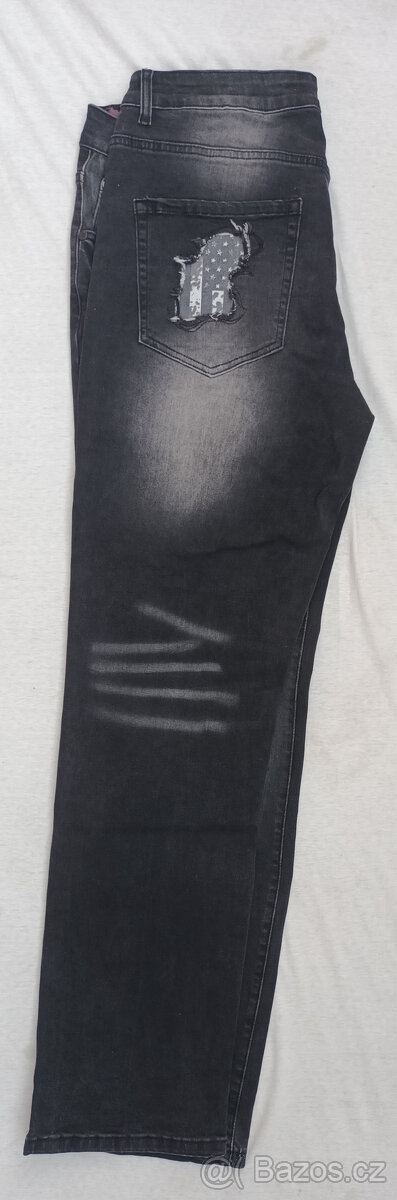 ROCK REBEL pánské džíny v. XL Nové,ZA POLOVINU CENY - 10