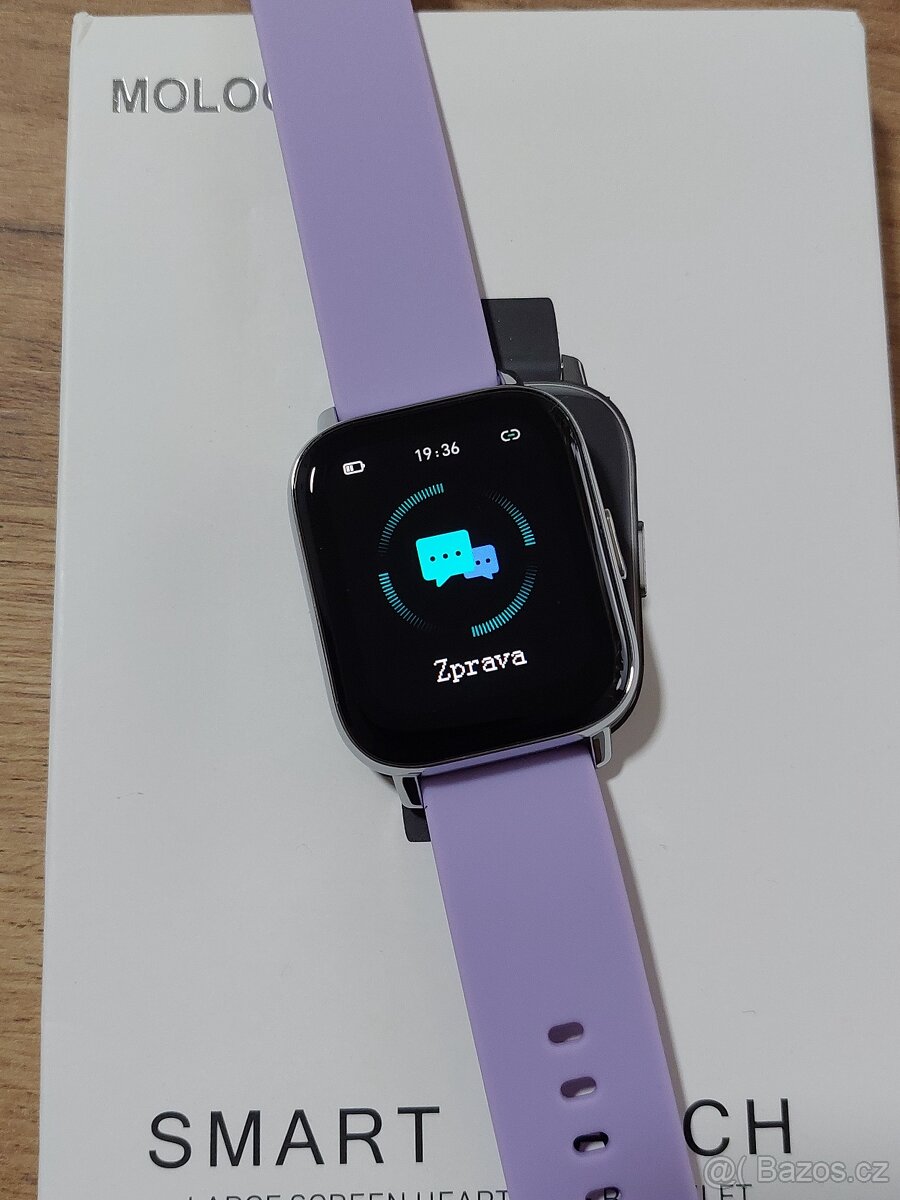 Chytré hodinky Molocy P32D – 1,69" HD, IP68 v CZ - fialové - 10