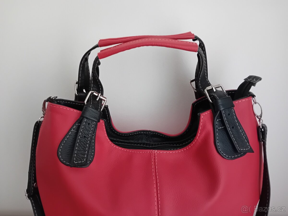 Leather dámská velká hobo kabelka kožená nová - 10
