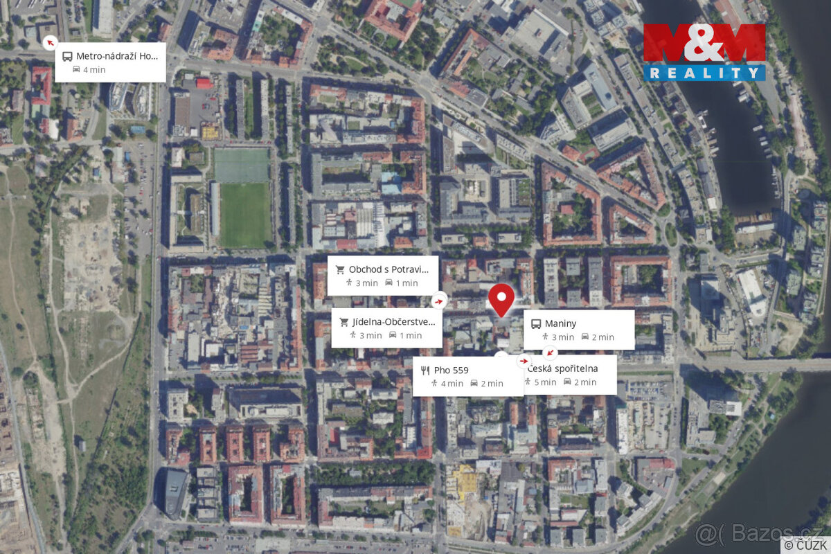 Pronájem kancelářského prostoru, 22 m², Praha, ul. Přístavní - 10