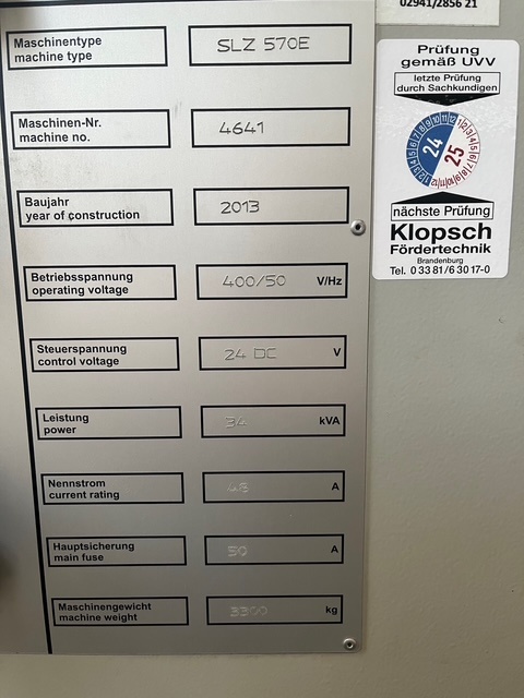 Zyklen Drehmaschine: SEIGER, Typ: SLZ 570E - 10