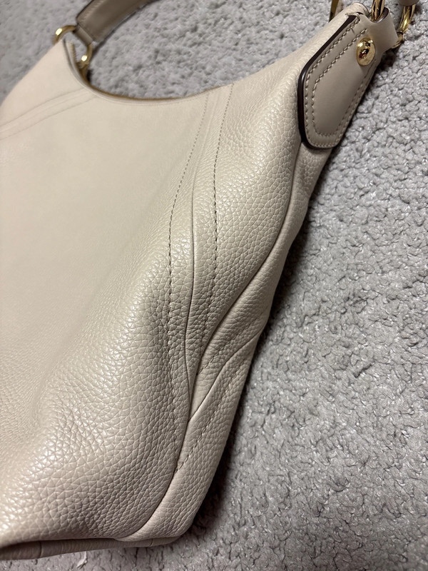 Michael Kors Aria kožená béžová kabelka - 10