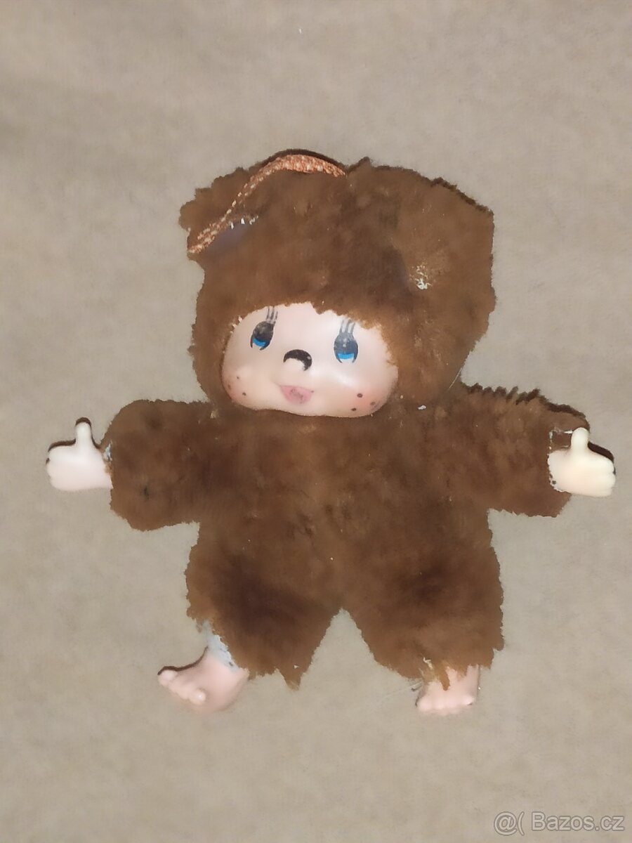 Staré pískací hračky, mončičáci, řetěz na kočárek - 10