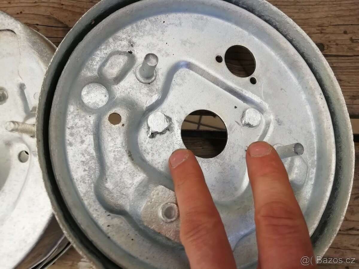 Fiat 126 NT - 4x98 - pozinkované brzdové štíty - 10