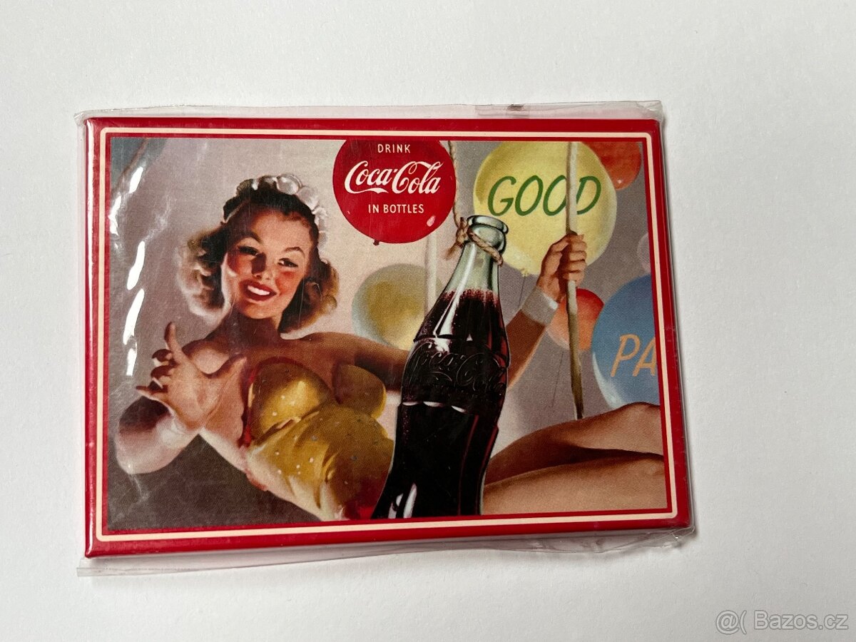 Velké magnetky Coca-Cola - jako malé plechocé cedulky - 10