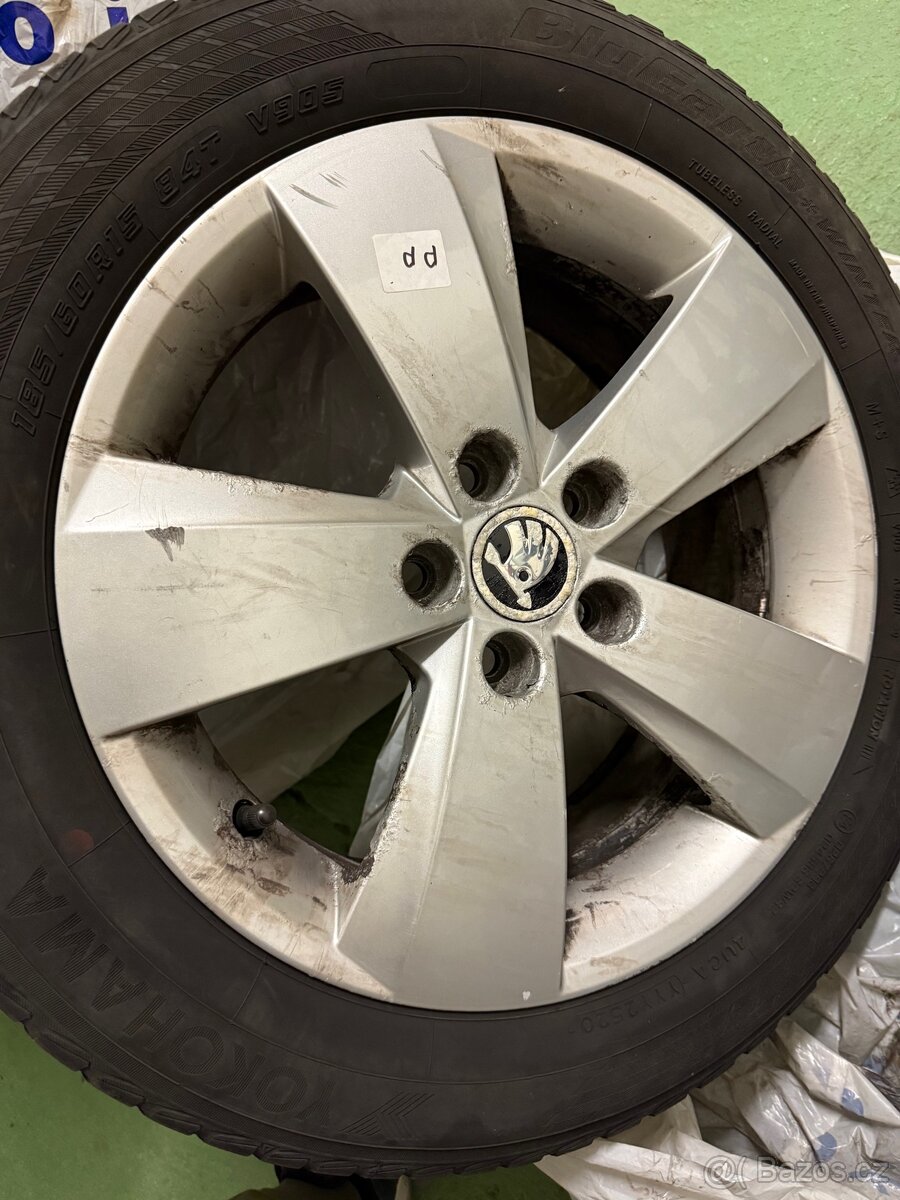 Alu kola Škoda zimní 5x100 r15 - 10