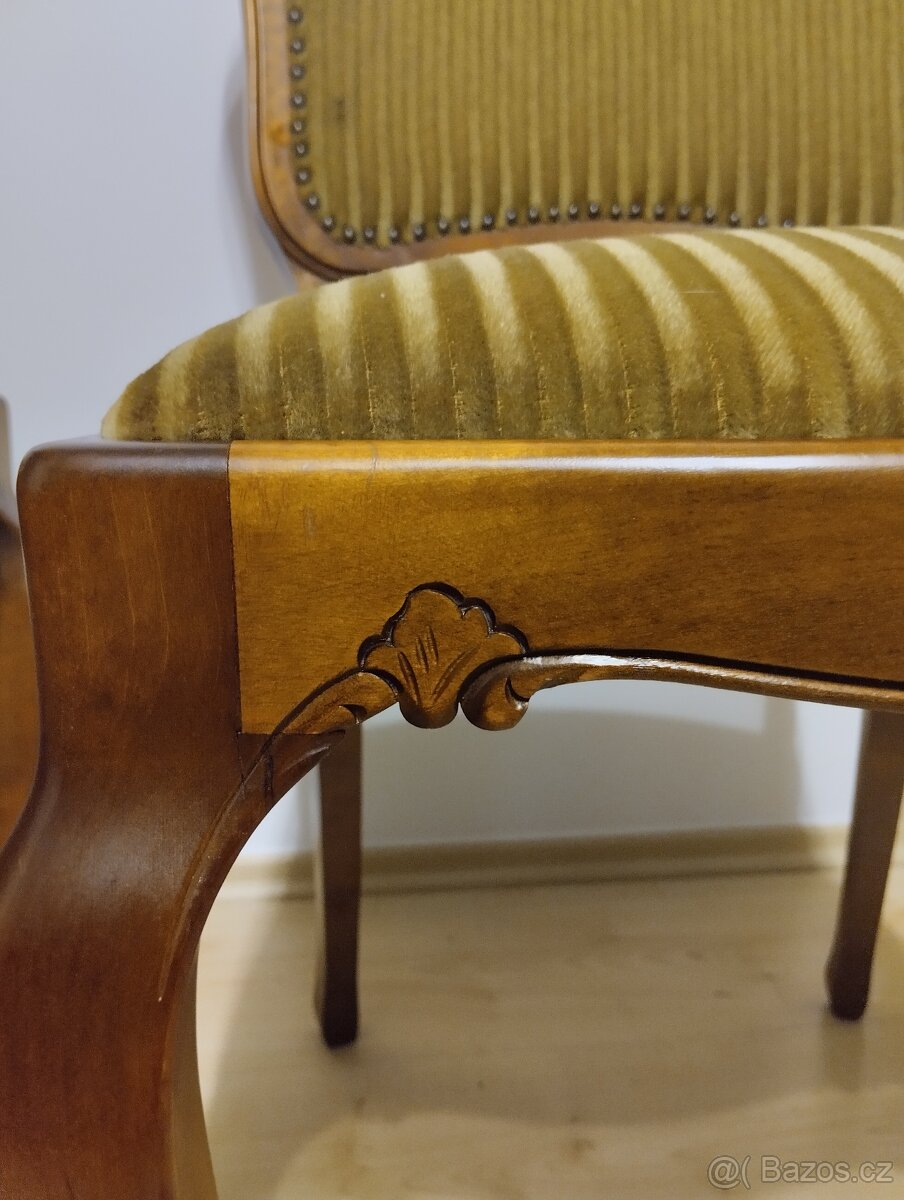 Barokní židle, rustikální, starožitný nábytek - 10