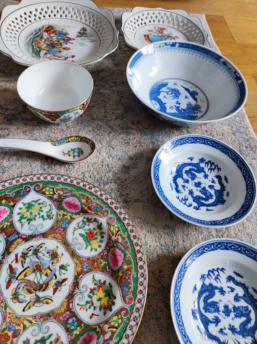 Porcelánová souprava – dekorativní, 8 ks - 10