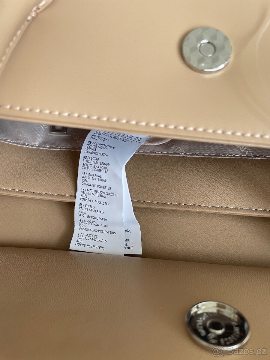 Nová béžová kožená kabelka Gino Rossi - 10